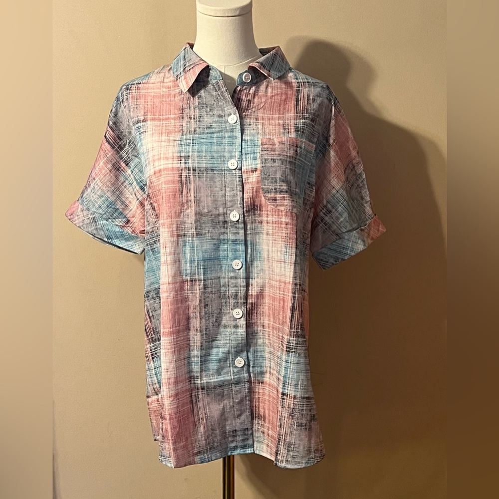Like New Multicolor Plaid Shirt